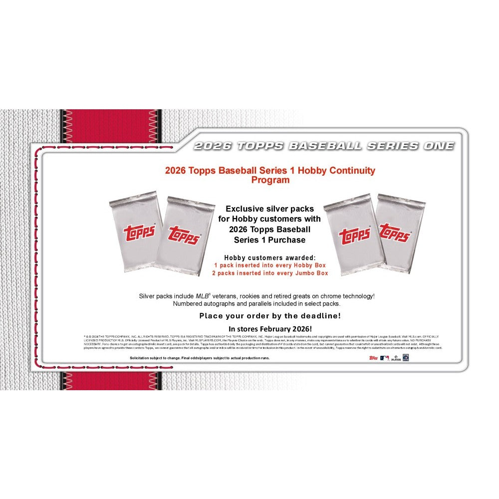 2026 Topps Series 1 Baseball Hobby Jumbo Box