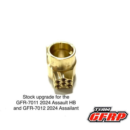 Metric Brass Rear Hub (Dirt Oval) Team GFRP