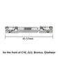 INJORA 1pcs Stainless Steel Drive Shaft with D Shaped Hole for SCX24 AX24 FCX18 FCX24m