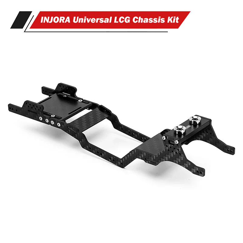 INJORA Universal LCG Carbon Fiber Chassis Frame Kit for 1/24 SCX24 SKU: SCX24-182