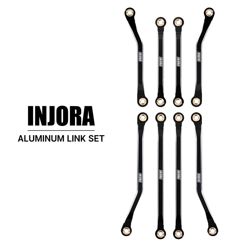 INJORA Aluminum High Clearance Chassis Links Set for 1/18 TRX4M Defender Bronco