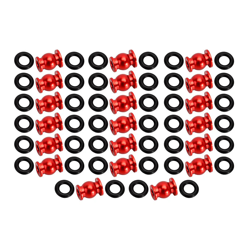 INJORA 20PCS Aluminum / Brass Joint Balls Pivot Balls with O-rings for INJORA SCX24 Shock Links