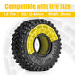 INJORA 4pcs Silicone Rubber Inserts For 62-64mm*24mm 1.0" Tires (1064)