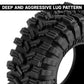 INJORA 0.7" 35*14mm King Trekker Tires for 1/30 SCX30 (T7014) (4)