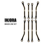 INJORA Brass High Clearance Links Set for 1/18 TRX4M Defender Bronco