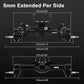 NJORA +5mm Diamond Portal Axles with Lay Down Servo Mount & Links for 1/18 TRX4M