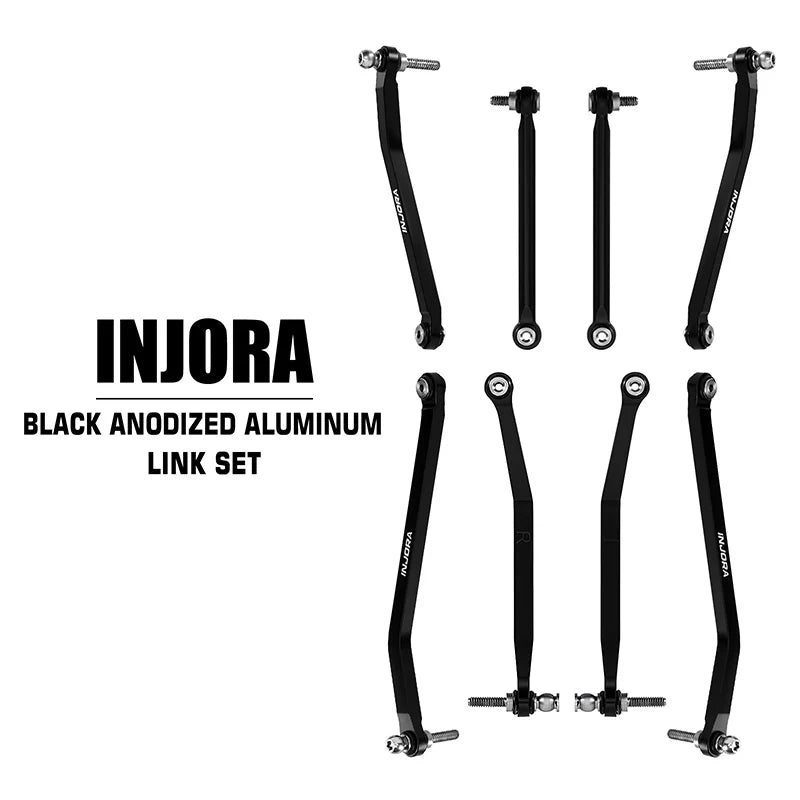 INJORA Aluminum High Clearance Chassis Links for 1/30 Axial SCX30