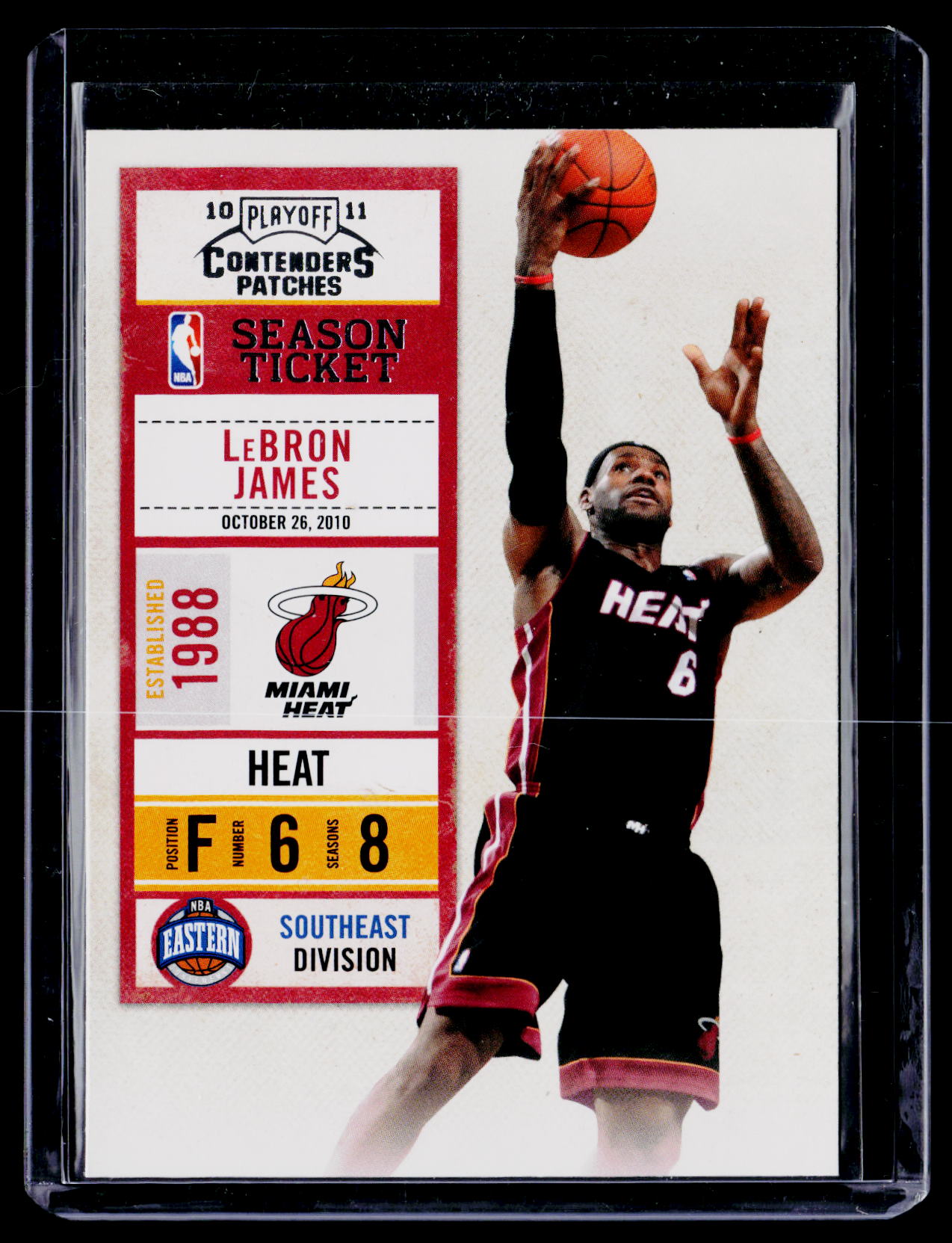 2010-11 Playoff Contenders Patches #93 LeBron James