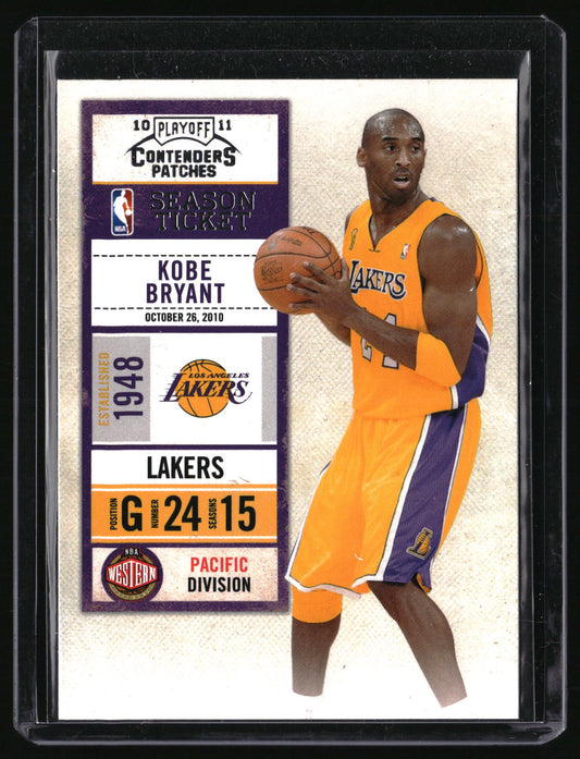 2010-11 Playoff Contenders Patches #1 Kobe Bryant