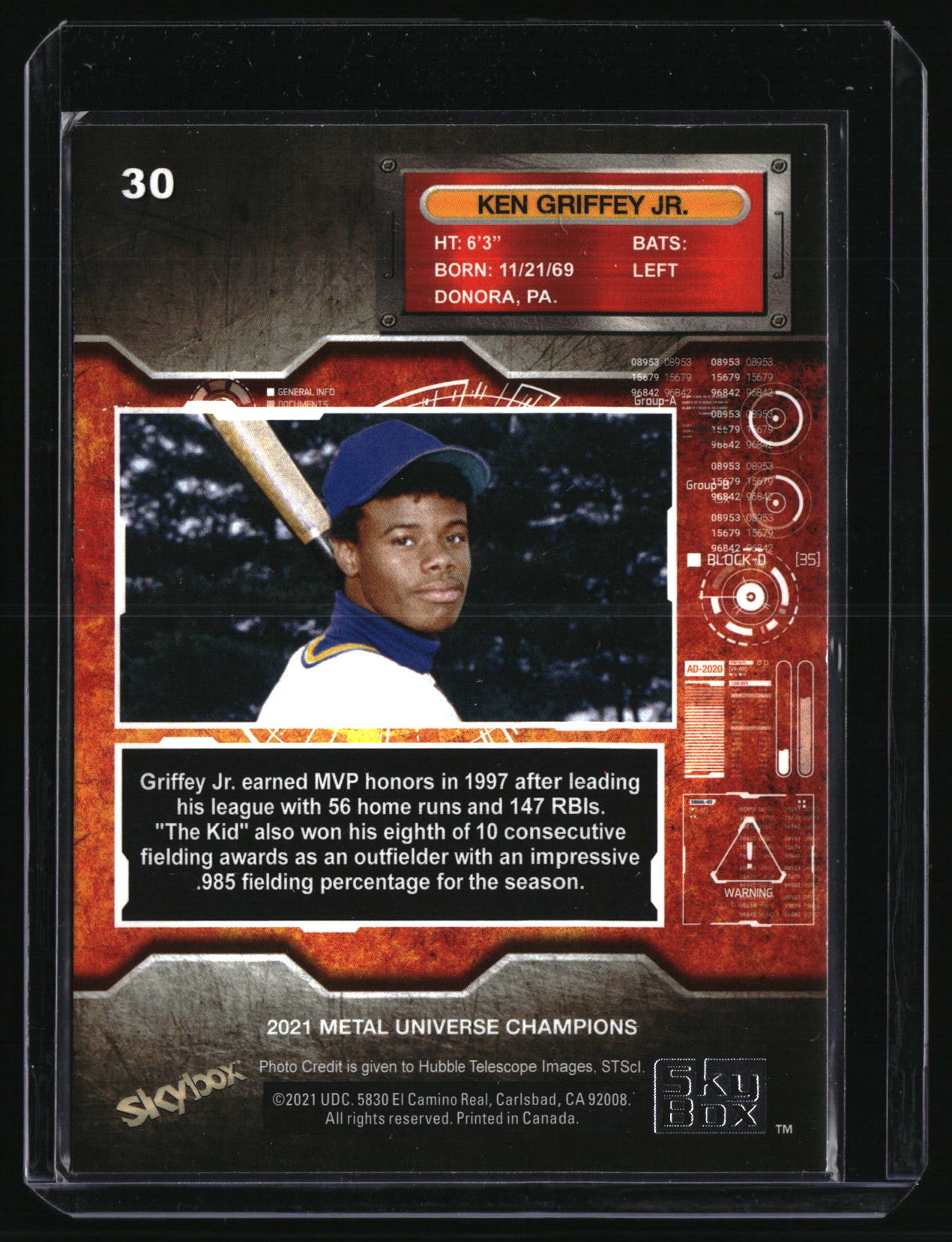 2021 SkyBox Metal Universe Champions #30 Ken Griffey Jr.