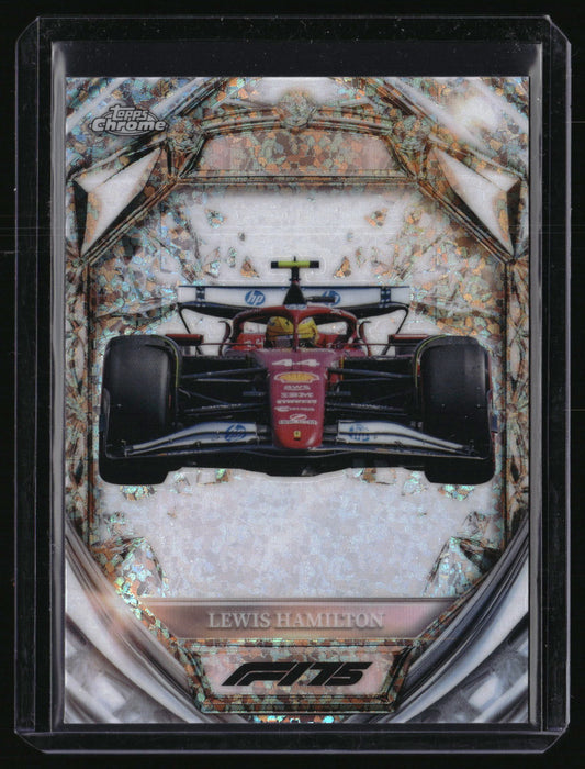 2025 Topps Chrome Formula 1 #D75-24 Lewis Hamilton Diamond 75th Anniversary