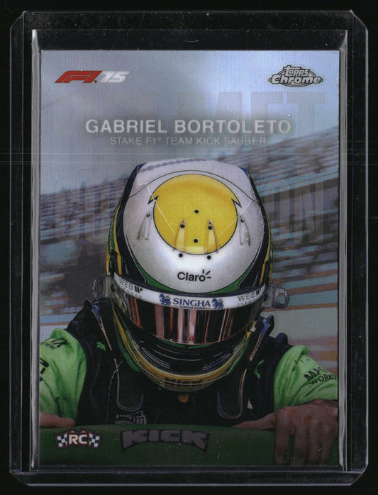 2025 Topps Chrome Formula 1 #HC-10 Gabriel Bortoleto Helmet Collection