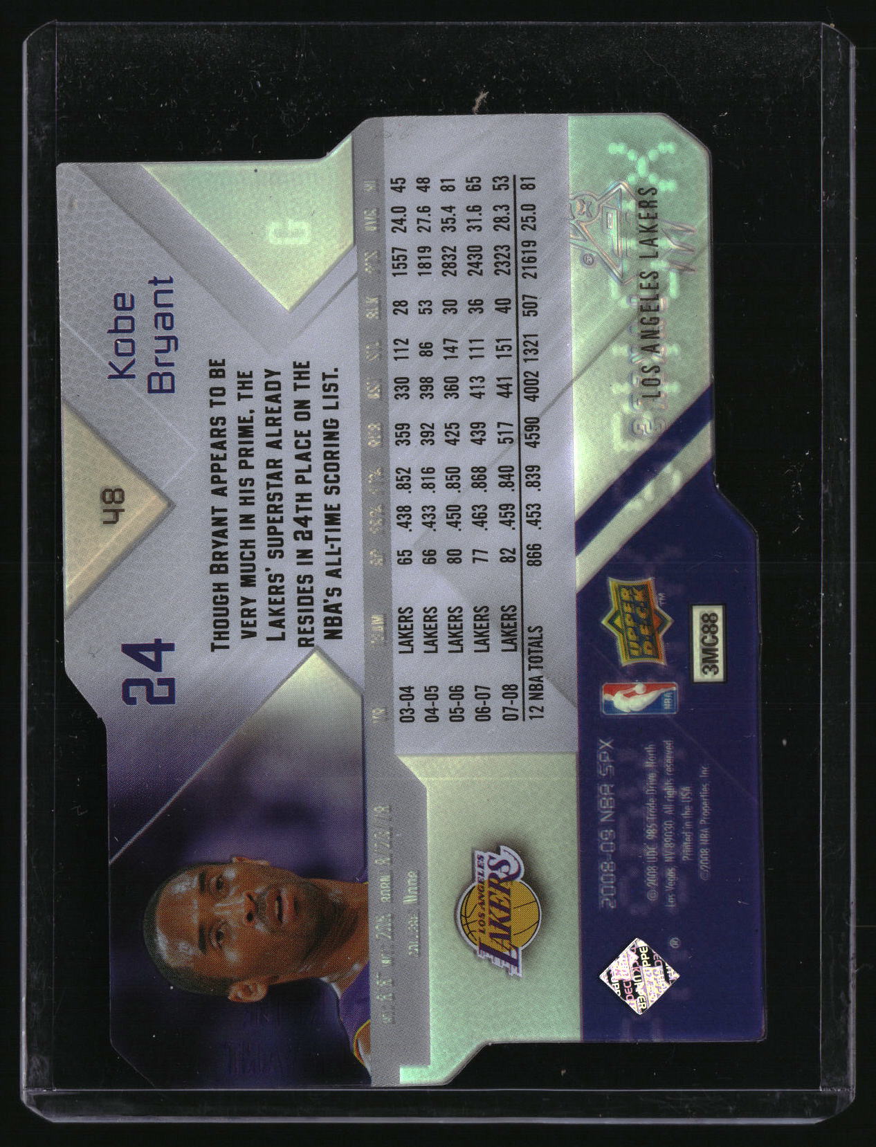 2008-09 Upper Deck SPx #48 Kobe Bryant
