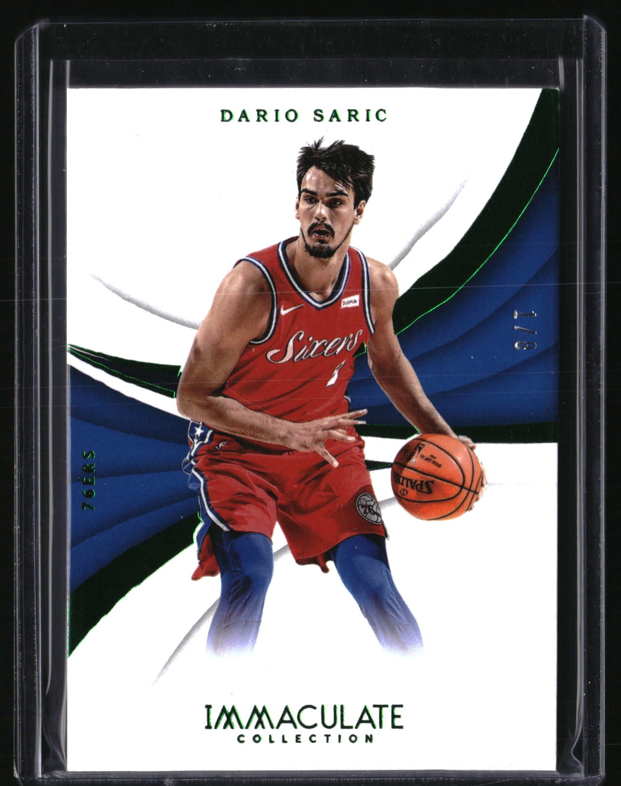 2017-18 Panini Immaculate Collection #2 Dario Saric Emerald #/8