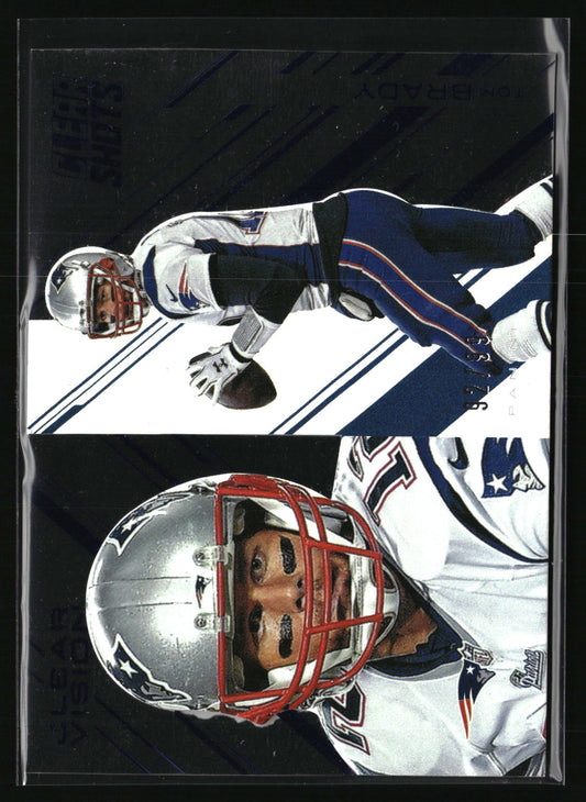 2015 Panini Clear Vision #CS-6 Tom Brady Clear Shots - Blue #/99