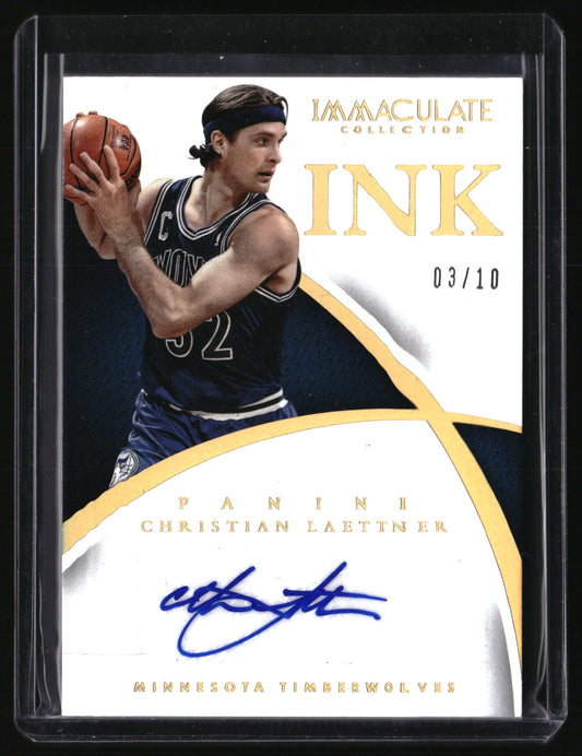 2014-15 Panini Immaculate Collection #56 Christian Laettner INK Gold #/10