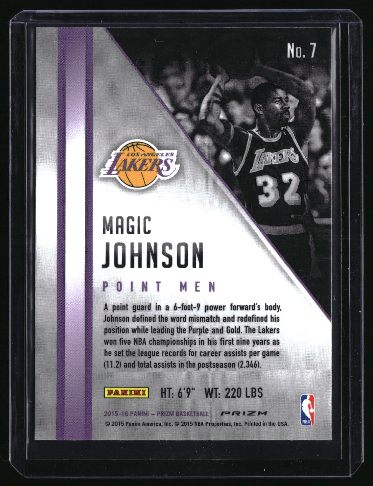 2015-16 Prizm MagicJohnson Point Men No.7