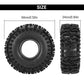 INJORA 1.0" 64*24mm Cling On Tires (T1020)