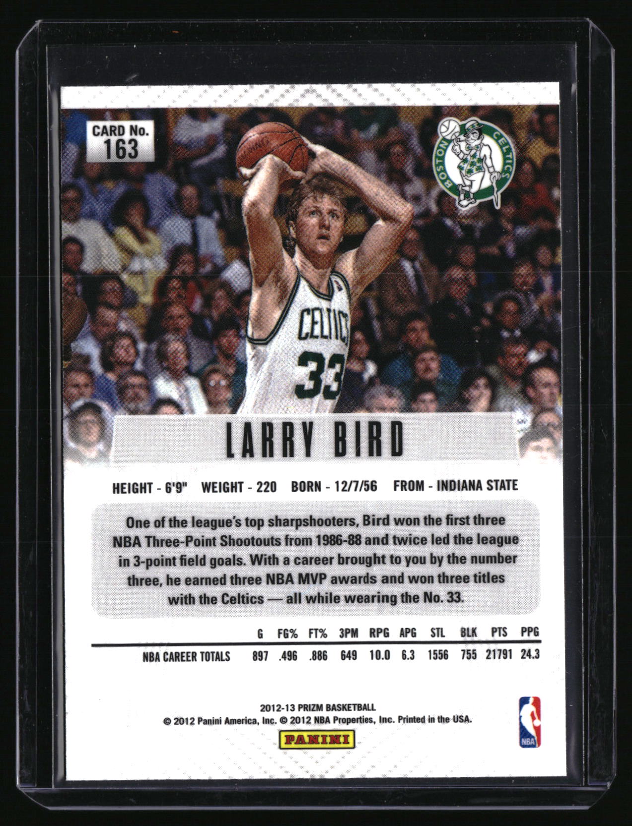 2012-13 Panini Prizm #163 Larry Bird
