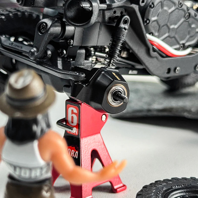 INJORA Black Brass Steering Knuckles for 1/30 Axial SCX30