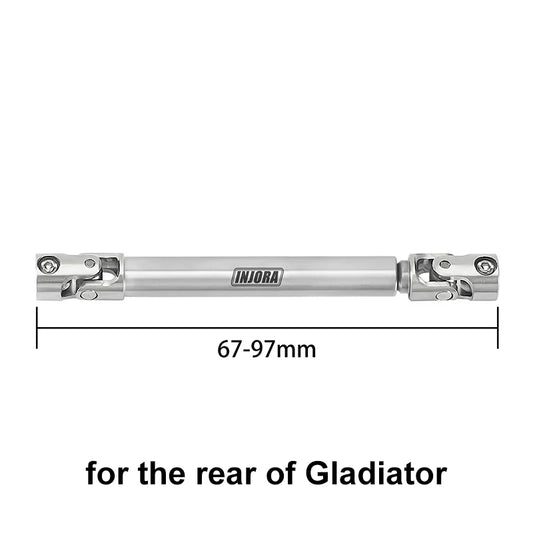 INJORA 1pcs Stainless Steel Drive Shaft with D Shaped Hole for SCX24 AX24 FCX18 FCX24m