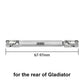 INJORA 1pcs Stainless Steel Drive Shaft with D Shaped Hole for SCX24 AX24 FCX18 FCX24m