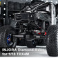 NJORA +5mm Diamond Portal Axles with Lay Down Servo Mount & Links for 1/18 TRX4M
