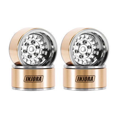 INJORA 1.0" ModuWheel Brass & Aluminum Wheels for 1/18 1/24 RC Crawlers