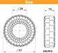MEUS RACING Soft Silicone Rubber Inserts for 62-66mm 1.0" Tires (Orange)