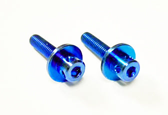 BLUE TITANIUM WING MOUNT BOLTS (2)