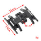Meus Racing Center Transmission Skid Plate for Axial SCX24 90081 Wrangler - BLACK