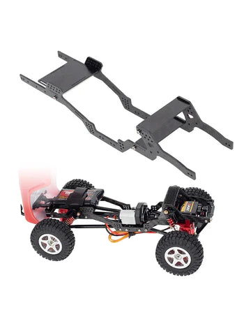 MEUS Racing Carbon Fiber LCG Chassis Kit Frame Girder, Low Center of Gravity Carbon Fiber Frame Upgrade Part for Axial SCX24 Deadbolt JLU C10 Bronco 90081