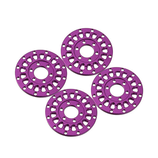 INJORA 4pcs Aluminum Wheel Faces for 1.0" ModuWheel