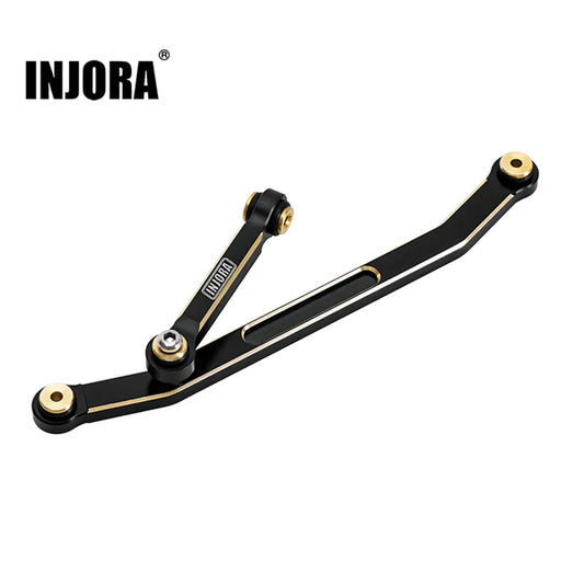 INJORA Black Coating Brass Steering Links for SCX24