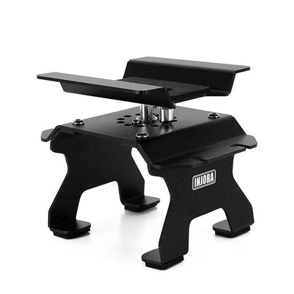 INJORA Aluminum RC Car Stand with Shock Holder for 1/24 1/18 RC Crawler