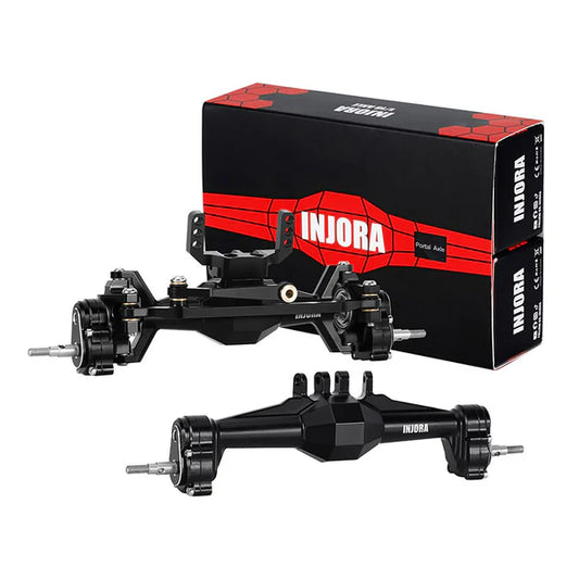 NJORA +5mm Diamond Portal Axles with Lay Down Servo Mount & Links for 1/18 TRX4M