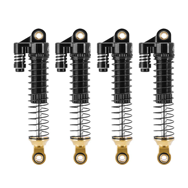 INJORA 59mm Long Threaded Oil Shocks with Brass End for 1/18 TRX4M