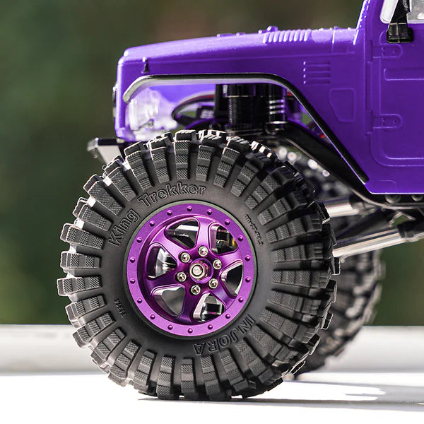 INJORA 1.3" Aluminum Beadlock Wheels offset -4.05mm for 1/24 1/18 RC Crawlers (W1309)