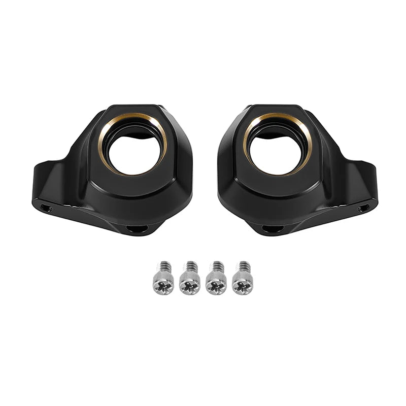 INJORA Black Brass Steering Knuckles for 1/30 Axial SCX30