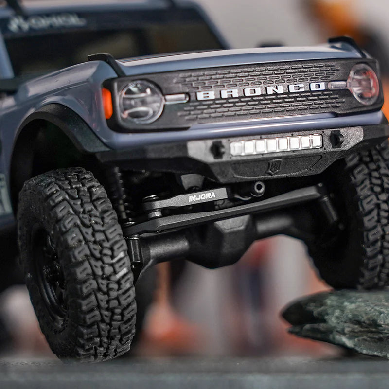 INJORA Black Brass Steering Links for 1/30 Axial SCX30