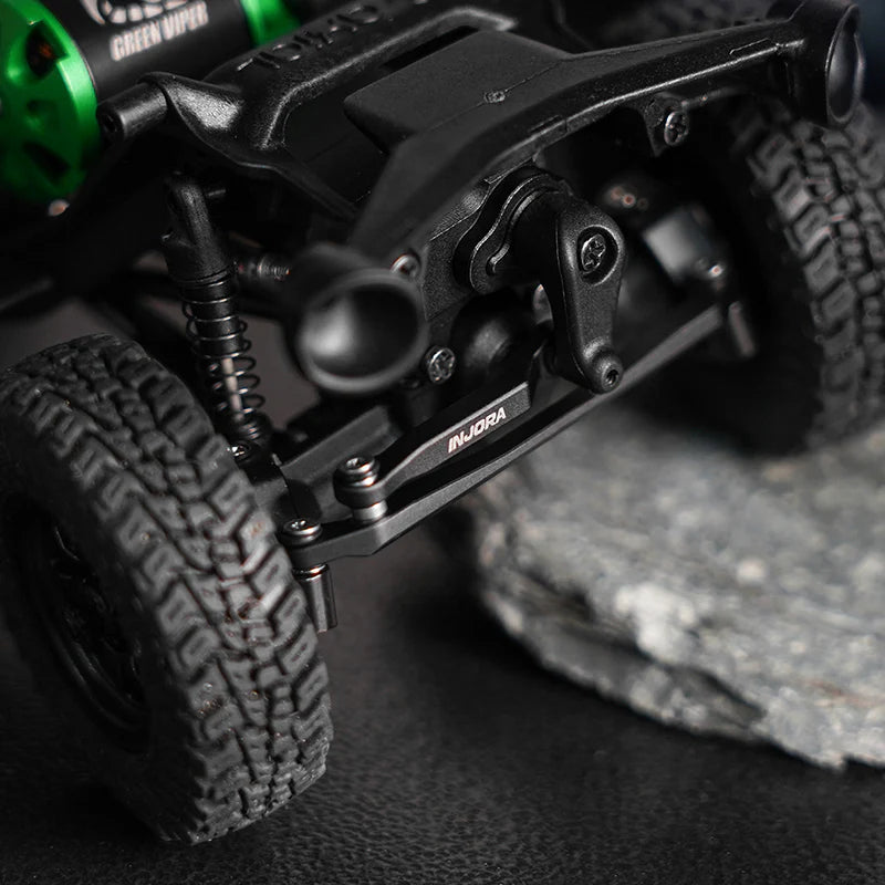 INJORA Black Brass Steering Links for 1/30 Axial SCX30