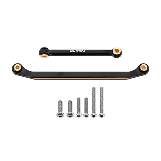 INJORA Black Brass Steering Links for 1/18 Redcat Ascent-18