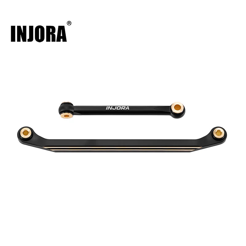 INJORA Black Brass Steering Links for 1/18 Redcat Ascent-18