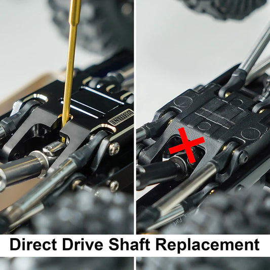 INJORA 53g/pcs Brass Skid Plate Transmission Mount for 1/18 TRX4M (4M-67)