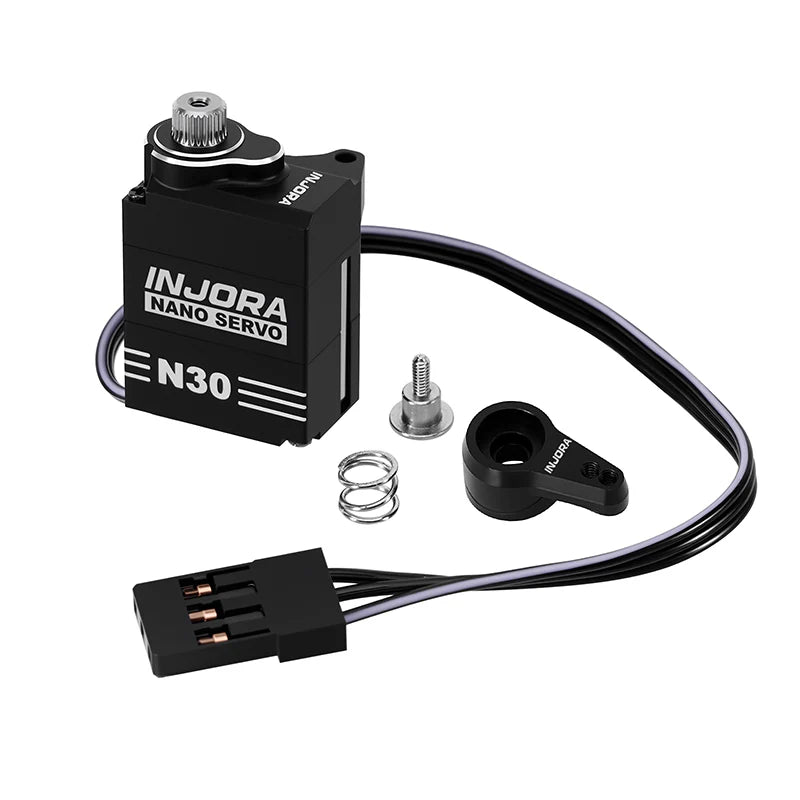 NJORA Aluminum N30 NANO Servo with Servo Saver for 1/30 SCX30 SKU: INJS-N30