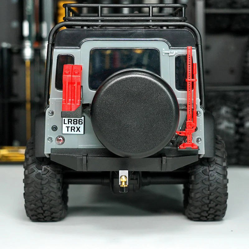 INJORA Adjustable Aluminum Trailer Tow Hitch With Brass Ball for 1/18 TRX4M