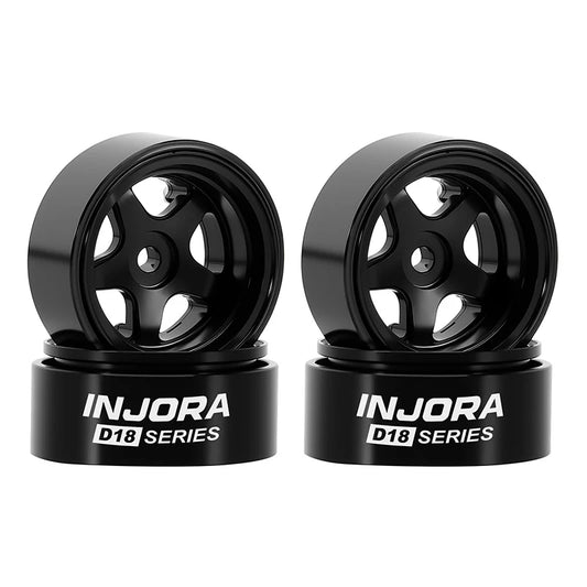 INJORA 0.7" D18 5-Spoke Aluminum Wheels for 1/30 SCX30 (W7002)