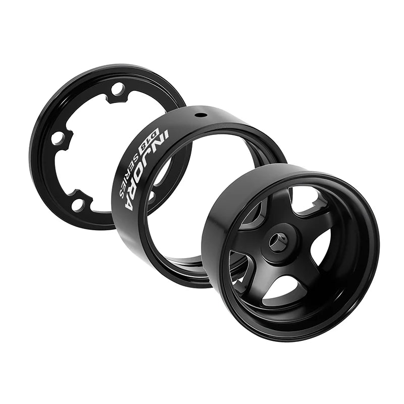 INJORA 0.7" D18 5-Spoke Aluminum Wheels for 1/30 SCX30 (W7002)