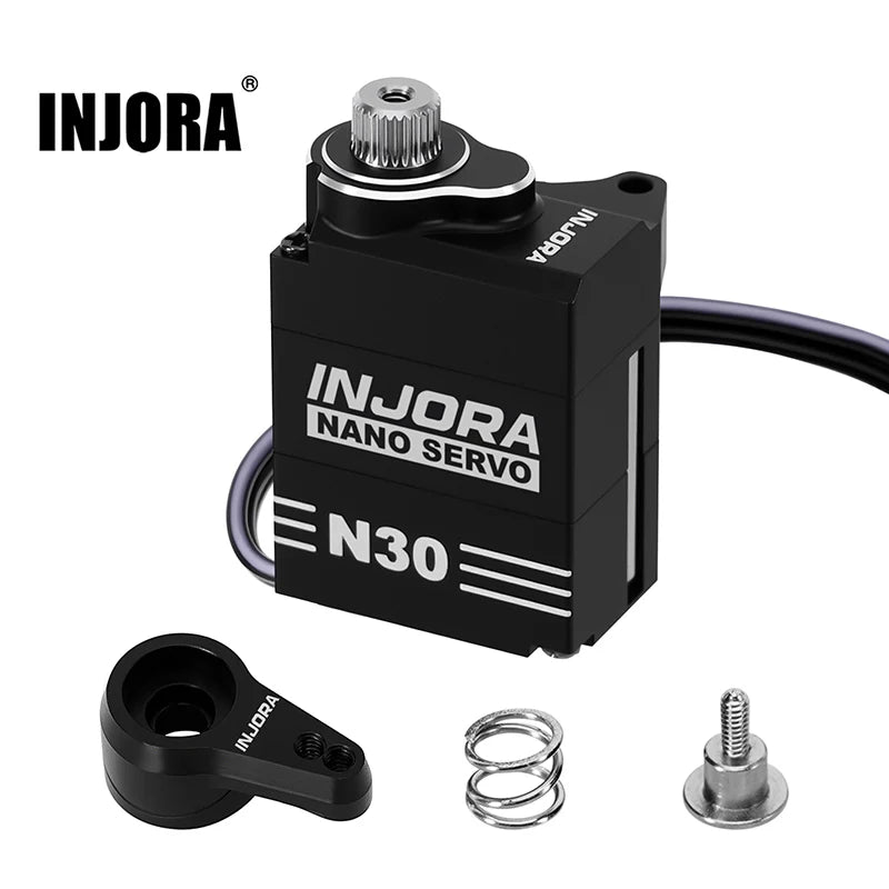 NJORA Aluminum N30 NANO Servo with Servo Saver for 1/30 SCX30 SKU: INJS-N30