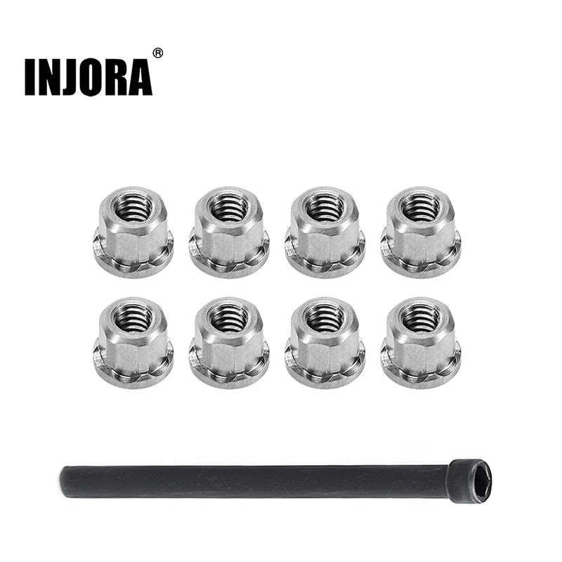 INJORA M2 Stainless Steel Nuts for 1/30 SCX30 SKU: SCX30-12-8